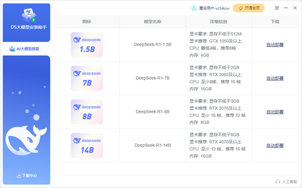 DeepSeek R1一键部署工具