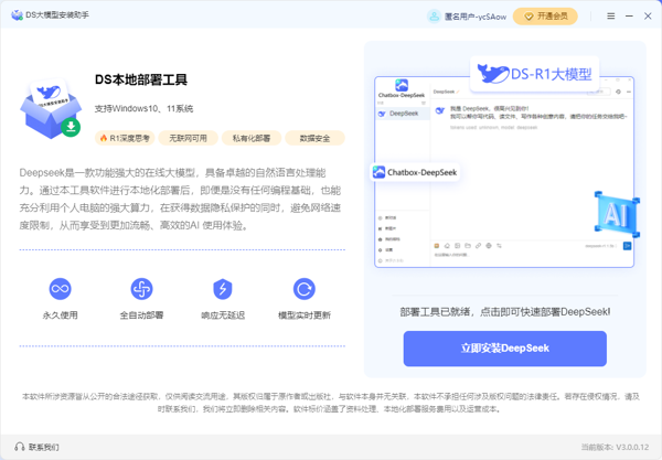 ds大模型R1满血版安装助手